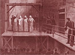 Son ahorcados los mártires de Chicago Son ahorcados los mártires de Chicago