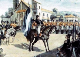 Azul y Blanca es la bandera de la Patria mía Azul y Blanca es la bandera de la Patria mía