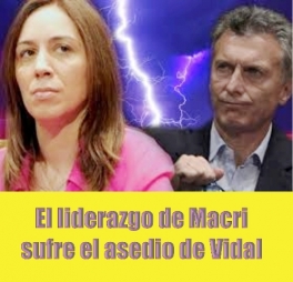Interna precoz de Vidal contra Macri Interna precoz de Vidal contra Macri