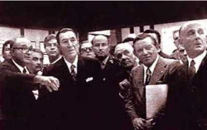 Juan Perón inaugura la Central Nuclear de Atucha