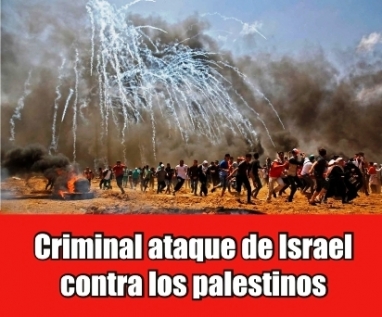 Masacre: Soldados israelíes matan a tiros a 58 palestinos y dejan más de 2 mil heridos