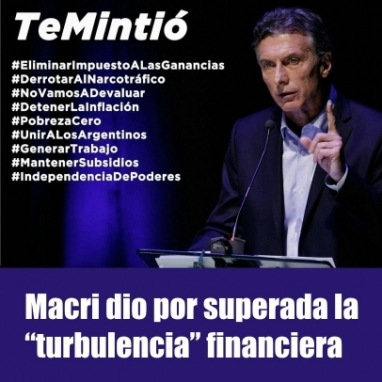 El presidente Macri nos sigue mintiendo