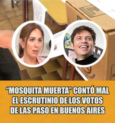 El Gobierno de Vidal contó mal los votos en Provincia: Kicillof no ganó por 49,34% sino por 52,53%