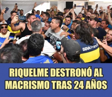 Riquelme le ganó al macrismo por amplio margen