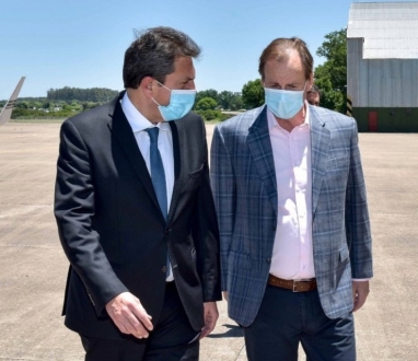 Sergio Massa valoró el vínculo de Gustavo Bordet con Nación