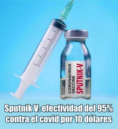 Sputnik V: efectividad del 95% contra el coronavirus por 10 dólares