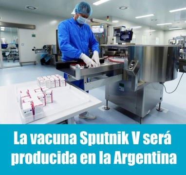 La vacuna Sputnik V será producida en la Argentina