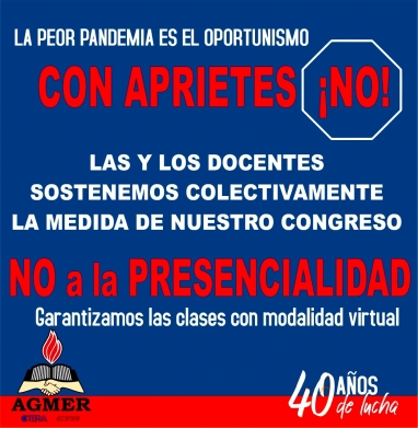 AGMER: Una normativa del puño de Bordet festejada por la oposición reaccionaria