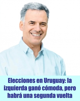 Miles y miles de simpatizantes del Frente Amplio festejaron en las calles de Montevideo el primer lugar obtenido por Yamandú Orsi en las elecciones presidenciales. Logró una amplia ventaja sobre Álvaro Delgado, del oficialista Partido Nacional, pero no pudo evitar el balotaje. Ambos definirán el futuro presidente el 24 de noviembre. “Hoy ganó la esperanza”, resumió Orsi ante la multitud.