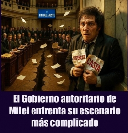 El Gobierno autoritario de Milei enfrenta su escenario más complicado El Gobierno autoritario de Milei enfrenta su escenario más complicado