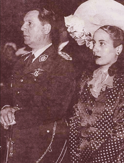 Se casan Eva Duarte y Juan Perón