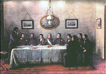 Se firma el Pacto Federal entre Buenos Aires, Santa Fe y Entre Ríos