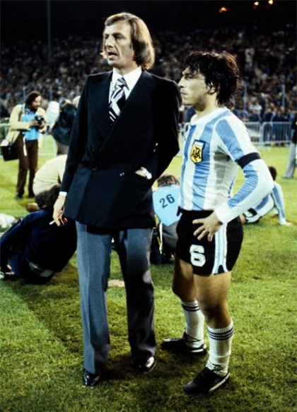 Con César Luis Menotti y Mario Kempes, la primera Copa del Mundo en casa