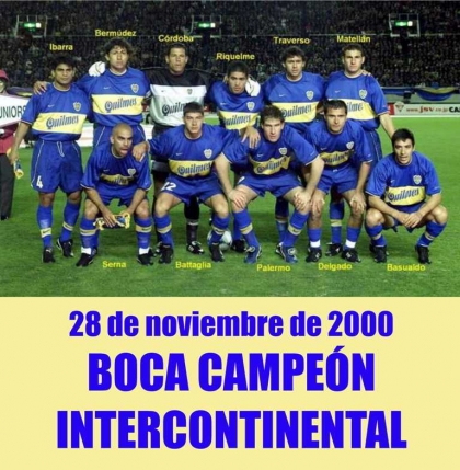 Boca Juniors Campeón de la Copa Intercontinental 2000