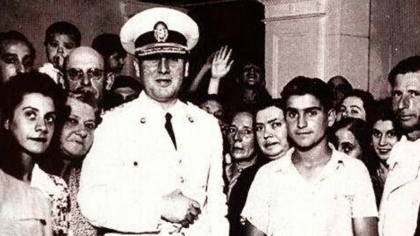 El coronel Juan Perón, Ministro de Guerra de la Revolución de 1943