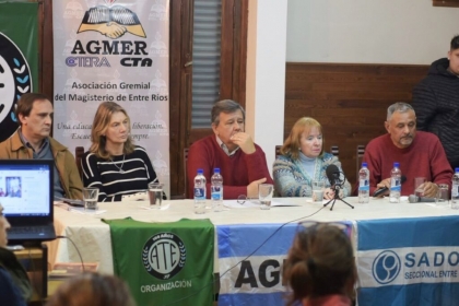 AGMER convoca a una huelga provincial con movilizaciones contra el incremento del aporte jubilatorio que afecta el salario