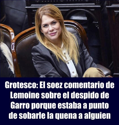 Grotesco: El soez comentario de Lemoine sobre el despido de Garro porque estaba a punto de sobarle la quena a alguien