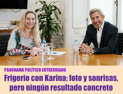 Frigerio con Karina: foto y sonrisas, pero ningún resultado concreto