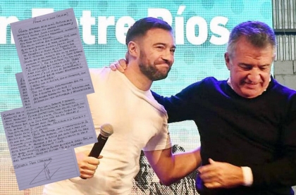 Mauro Urribarri publicó una carta de su padre y afirmó: El Pato no tiene ningún privilegio