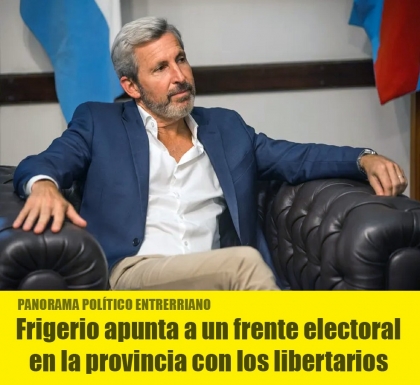 Frigerio apunta a un frente electoral en la provincia con los libertarios