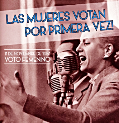 Las Mujeres Votan por Primera Vez, Eva Perón lo hace desde su lecho de enferma