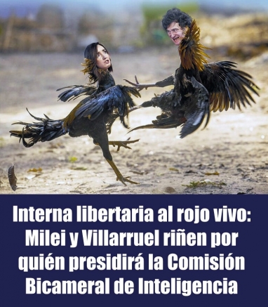 Interna libertaria al rojo vivo: Milei y Villarruel riñen por quién presidirá la Comisión Bicameral de Inteligencia