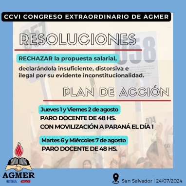 Luego de la resolución de AGMER, en represalia Frigerio decidió no pagar el aumento a docentes