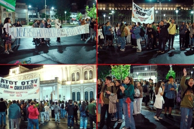 Defensa a la universidad pública: realizaron ruidazo frente a Casa de Gobierno en rechazo al veto de Milei