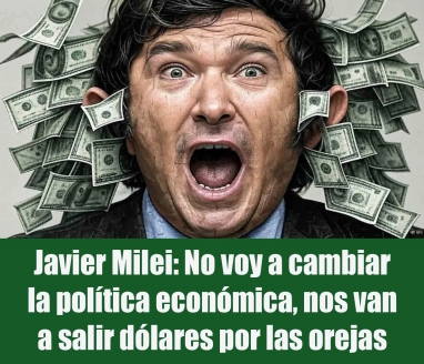 Javier Milei: No voy a cambiar la política económica, nos van a salir dólares por las orejas